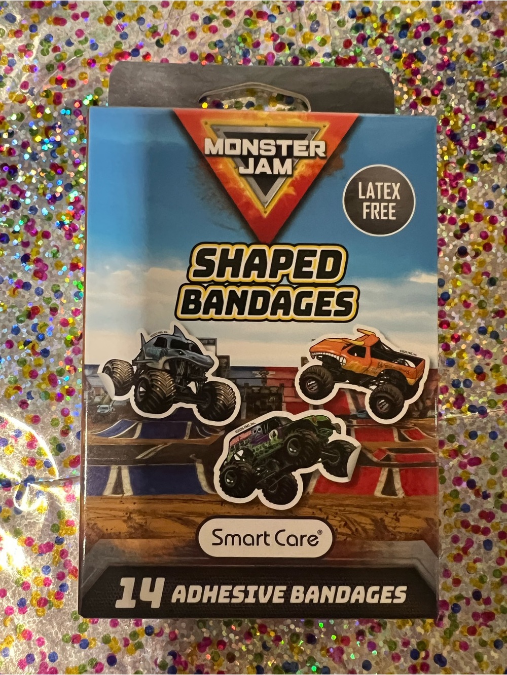 Monster Jam Shaped Bandages 14 adhesive bandages